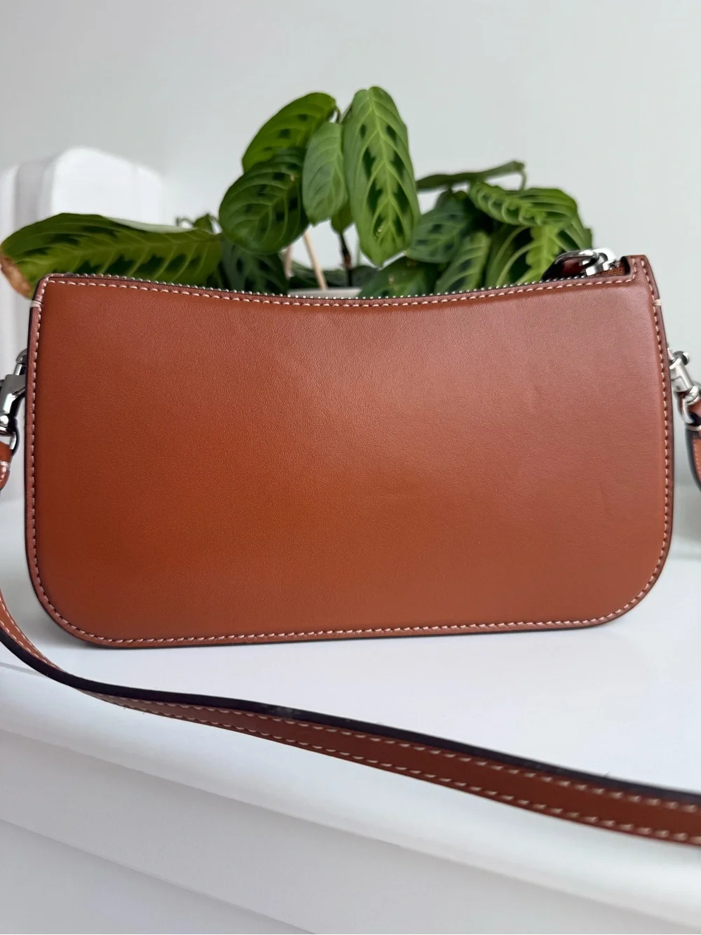 Coach Penn Shoulder Bag in Silver/Burnished Amber